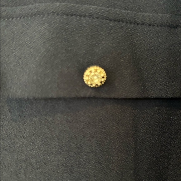 89th & Madison NWT Soft Knit Navy Top With Cuffed Short Sleeves - Picture 6 of 7